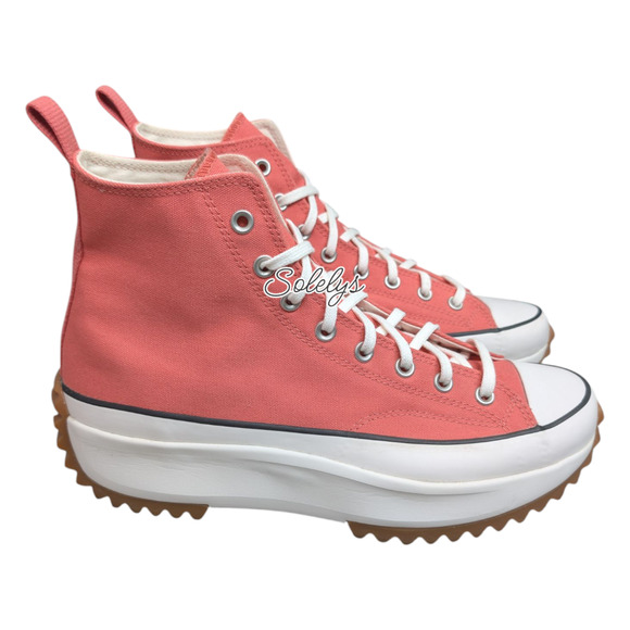 Converse Run Star Hike High Top Platform Terracotta Pink Gum Sneaker Mens 12 - Picture 4 of 10